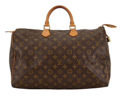 Speedy 40, &pound;650, Handbags, Brown, Canvas, Front view